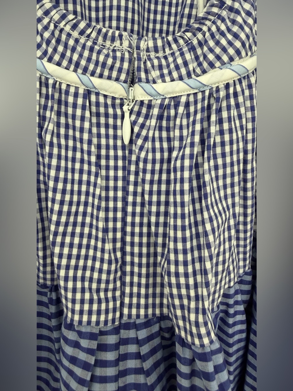 J.Crew Open-Back Mixed Gingham Midi Dress Size 8 NWT - Picture 7 of 14
